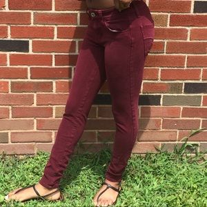 Burgundy Jeggings