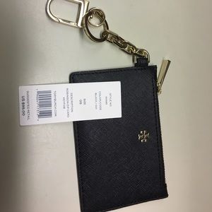 Tory Burch Robinson Zip Card Key Holder