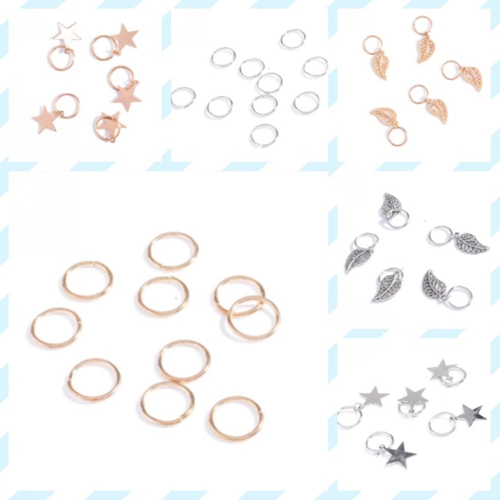 Gold Silver Hair Pins Braid Dread Charm Clips New_8