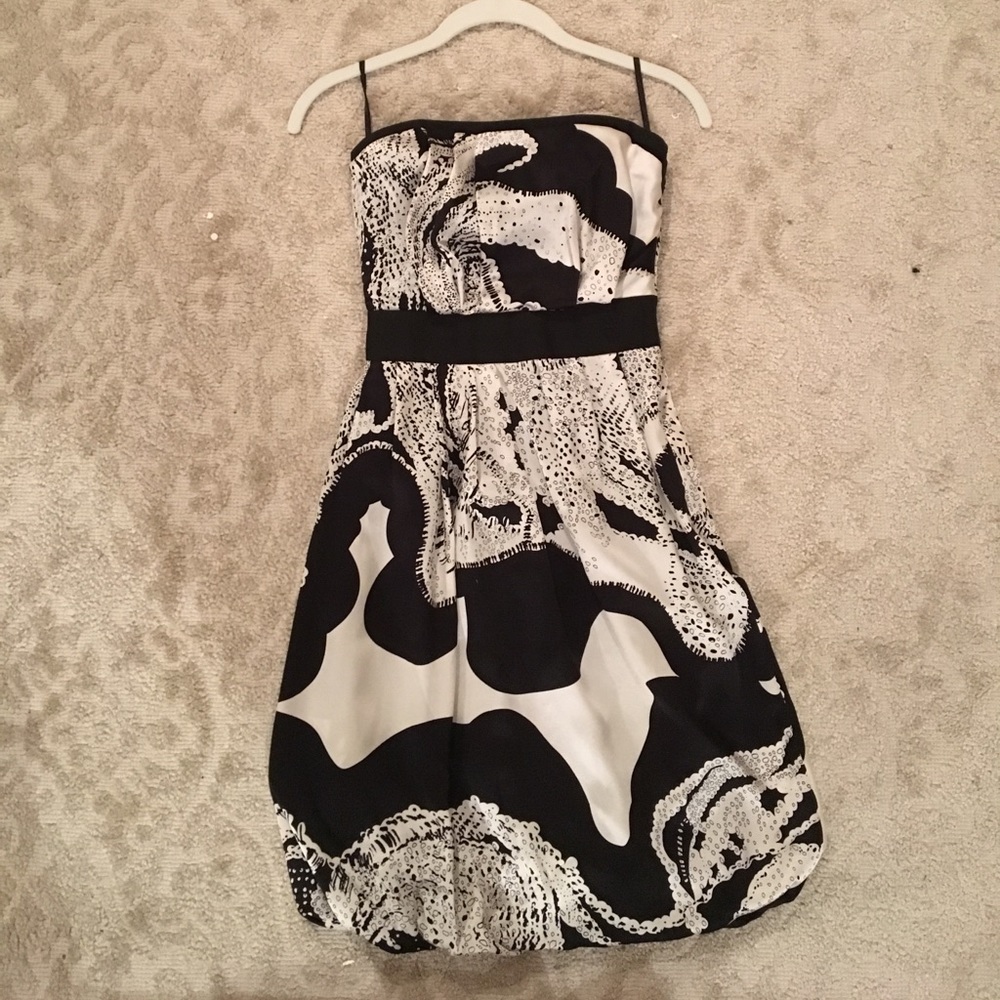 Reiss black/white cocktail dress