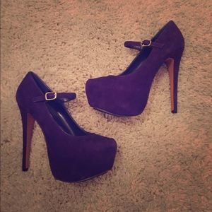 Dark Purple Mary Janes