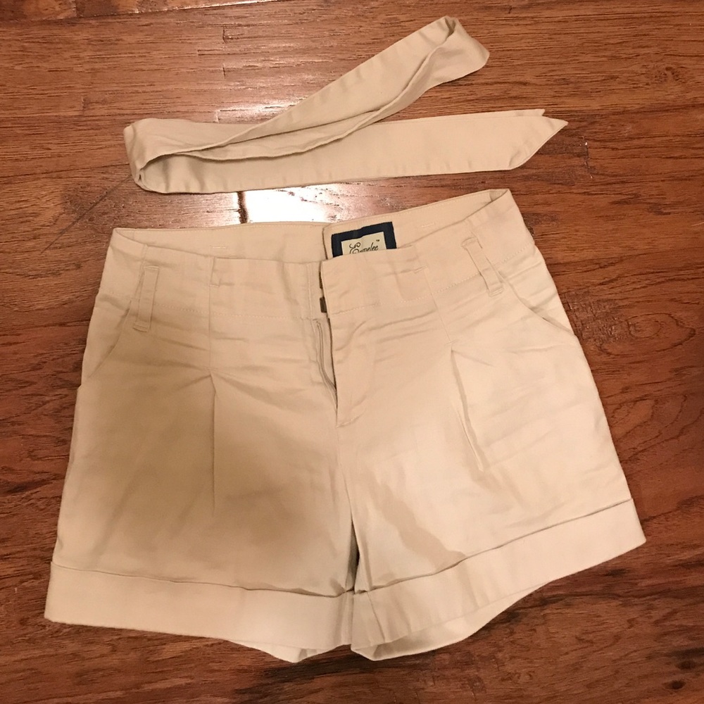 Boutique linen shorts.