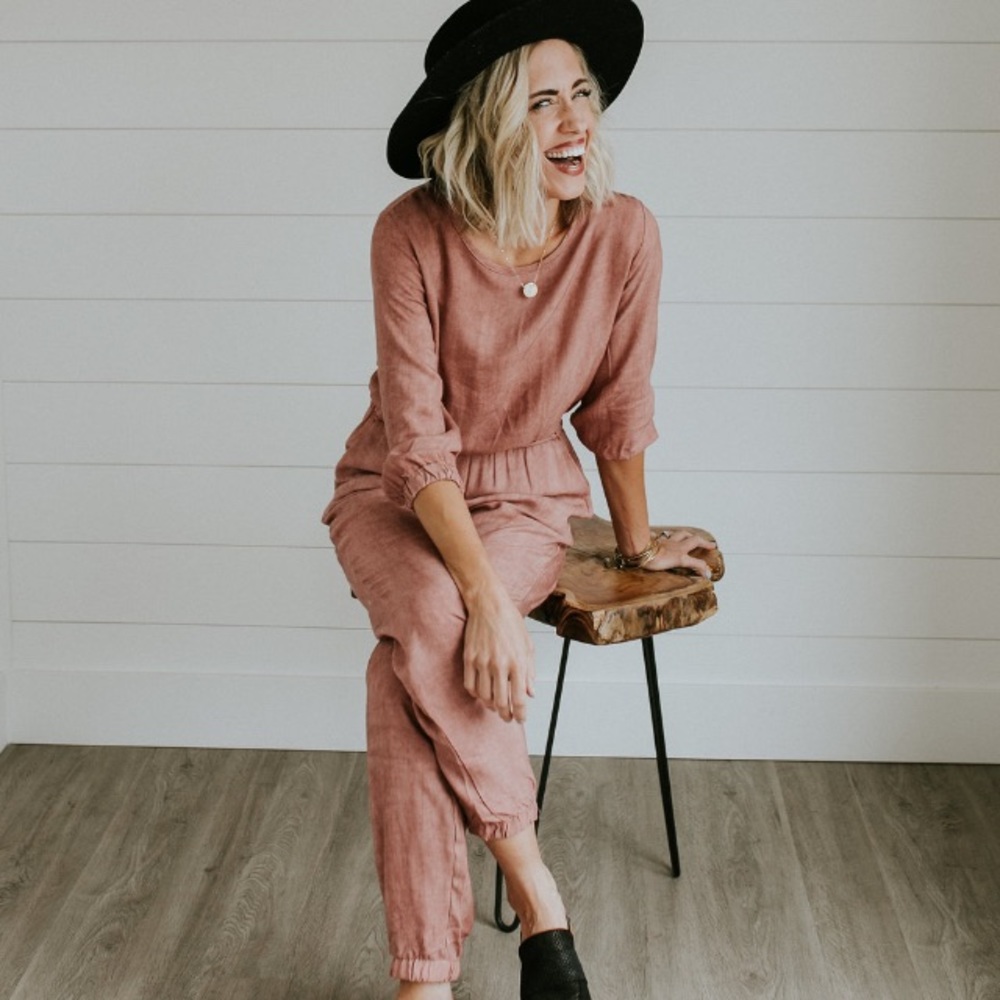Roolee pink jumpsuit