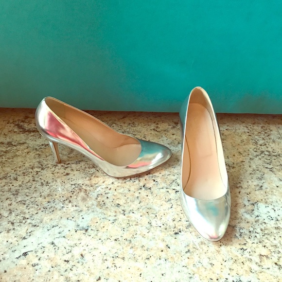 Holiday Party Mirrored Jcrew pumps - Picture 1 of 4