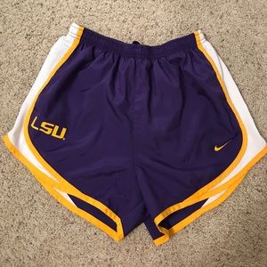nike LSU tempo running shorts