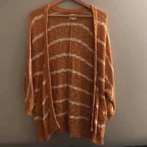 Oversized Mustard cardigan sweater