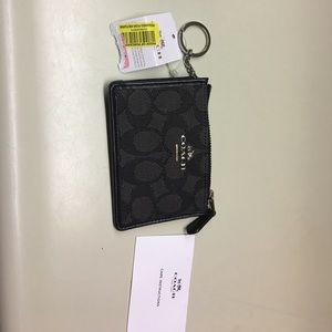 Authentic Coach cardholder /keychain (black)