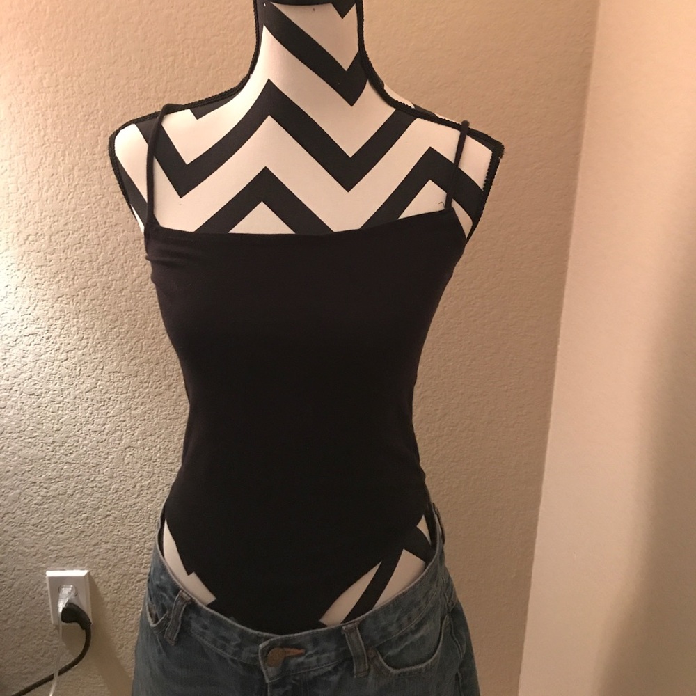 All black a line bodysuit !