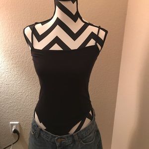 All black a line bodysuit !