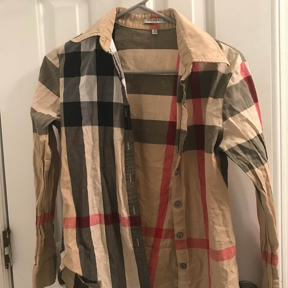 A Burberry button down