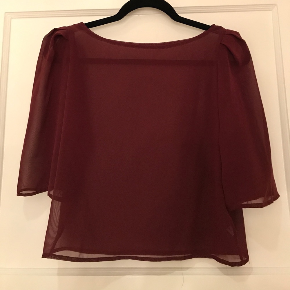 Sexy sheer crop top