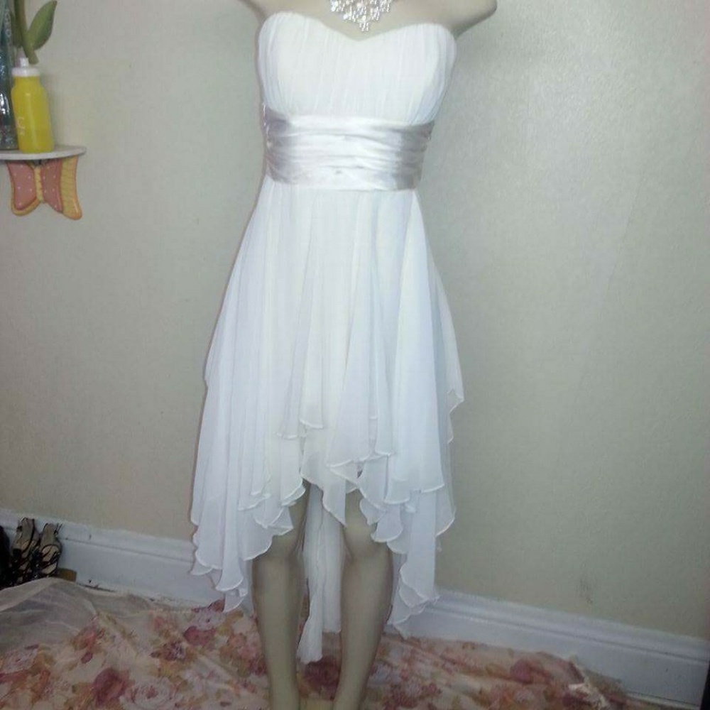 Flowy white dress