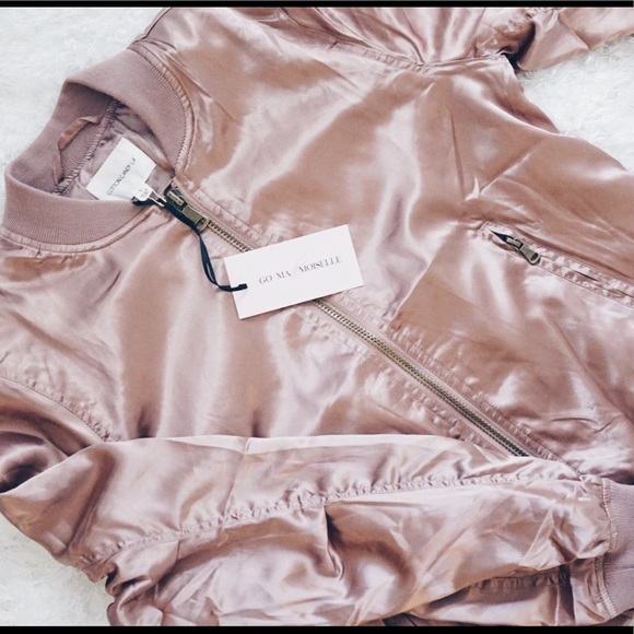 Rose Gold Bomber Jacket - Picture 3 of 4