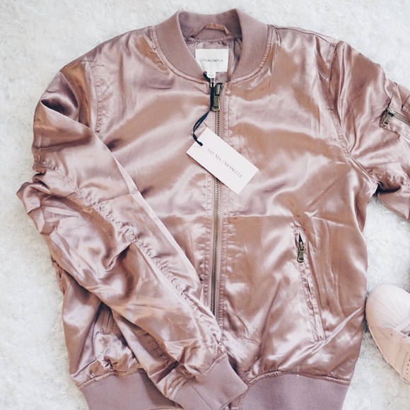 Rose Gold Bomber Jacket - Picture 2 of 4