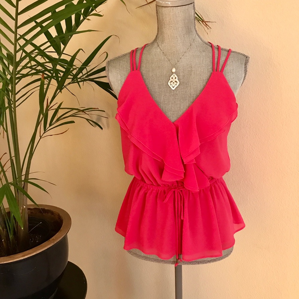 Peplum Pink Top