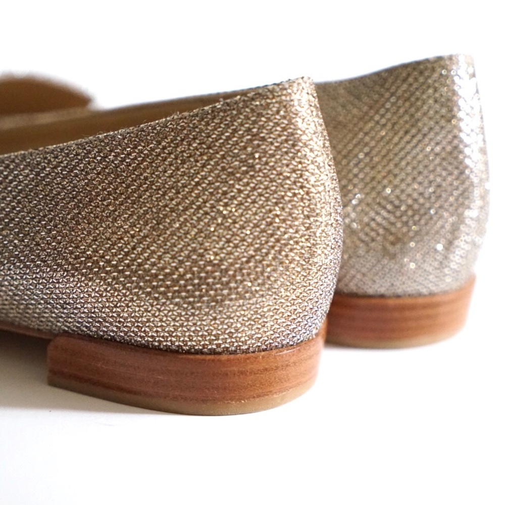Stuart Weitzman Metallic Sparkling Flats - Picture 6 of 6