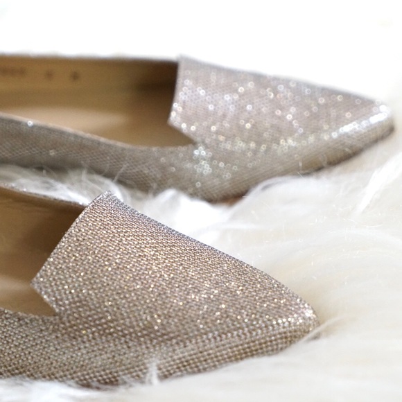 Stuart Weitzman Metallic Sparkling Flats - Picture 2 of 6