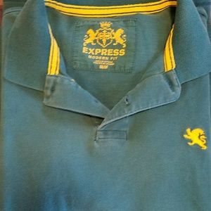 Express Blue with Yellow Emblem Polo