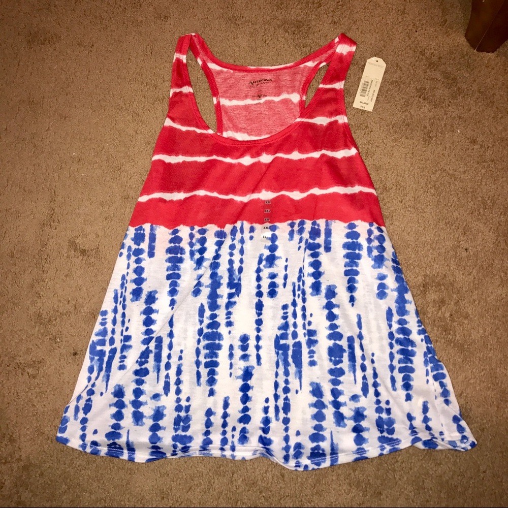 NWT JCP Red White and Blue Tank Top