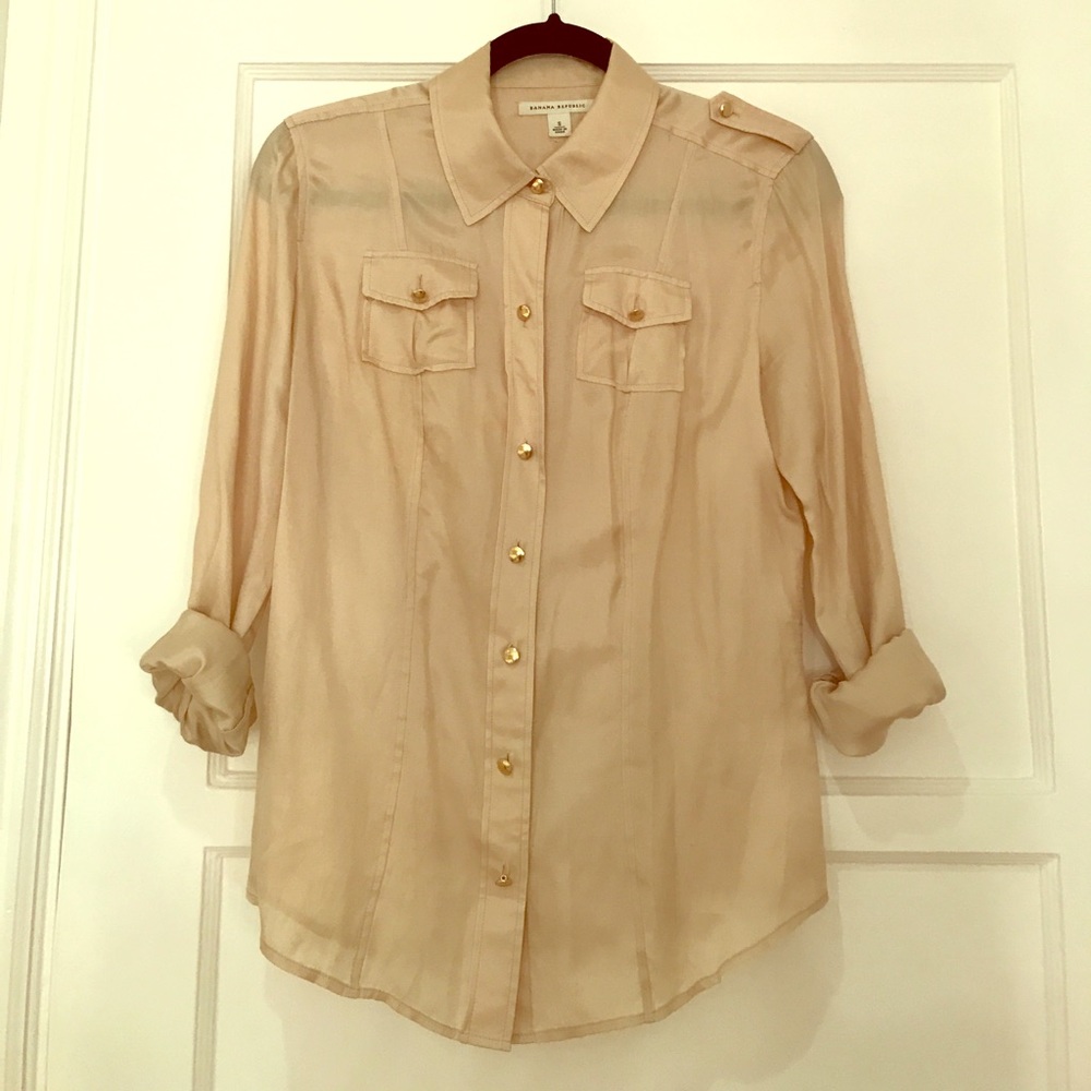 Banana Republic silk top