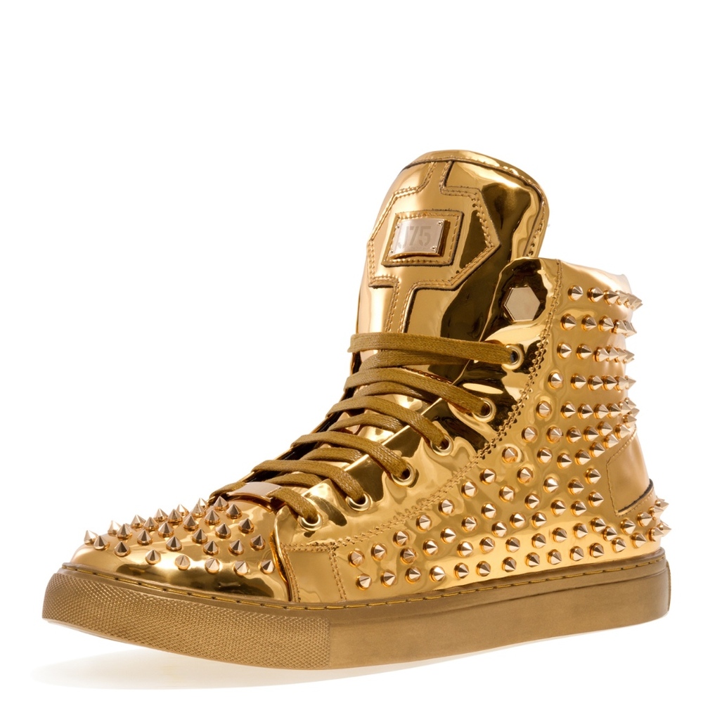 J75 by JUMP NEWYORK Zircon Gold Hightop Sneaker