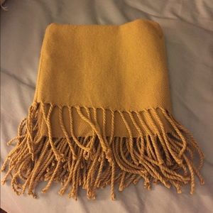 Fringed Camel Colored Neck Shawl (B19)