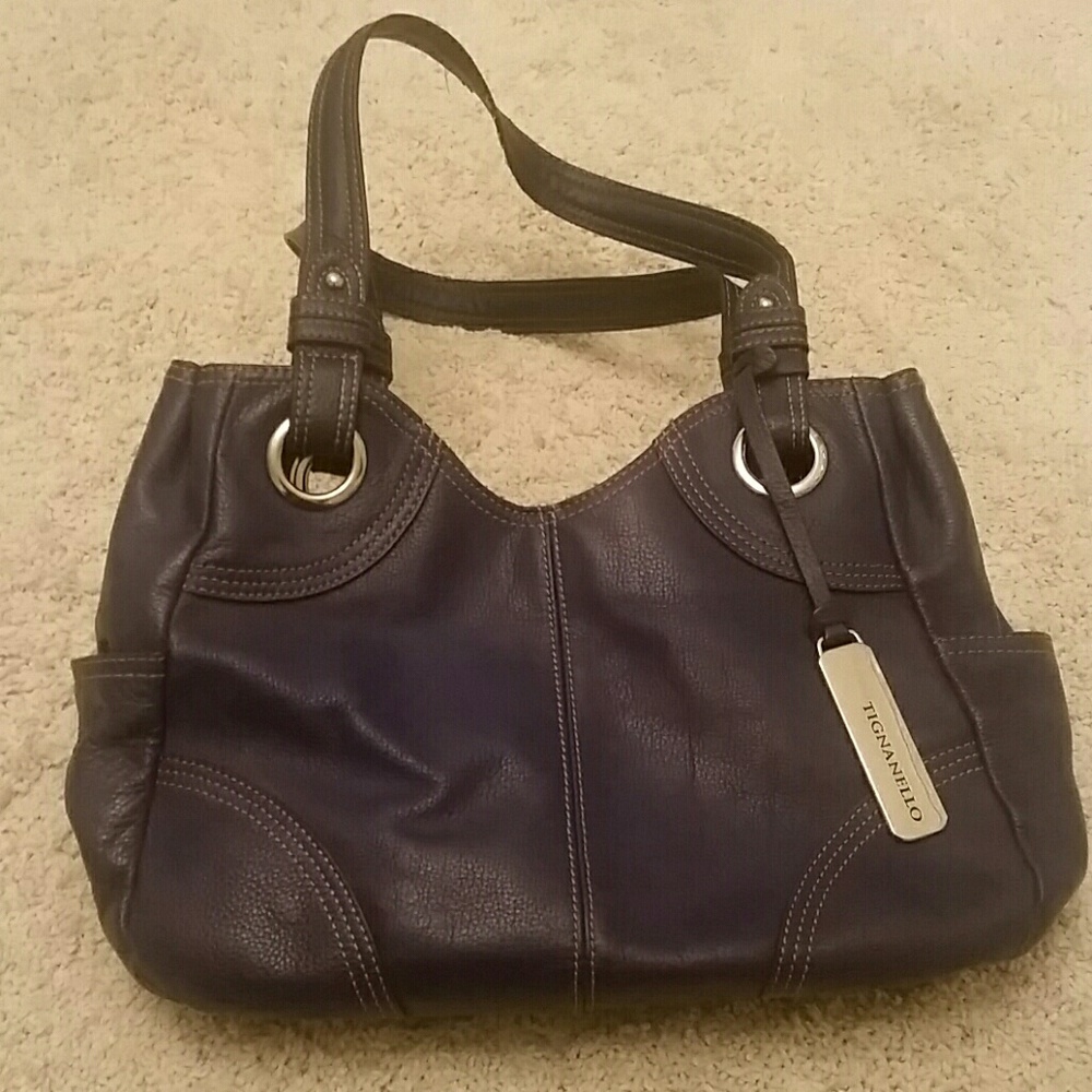 TIGNANELLO deep purple purse