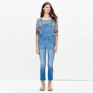 Madewell Crop Overalls Hewitt Wash