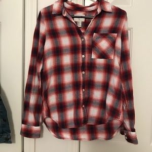 red white and blue flannel