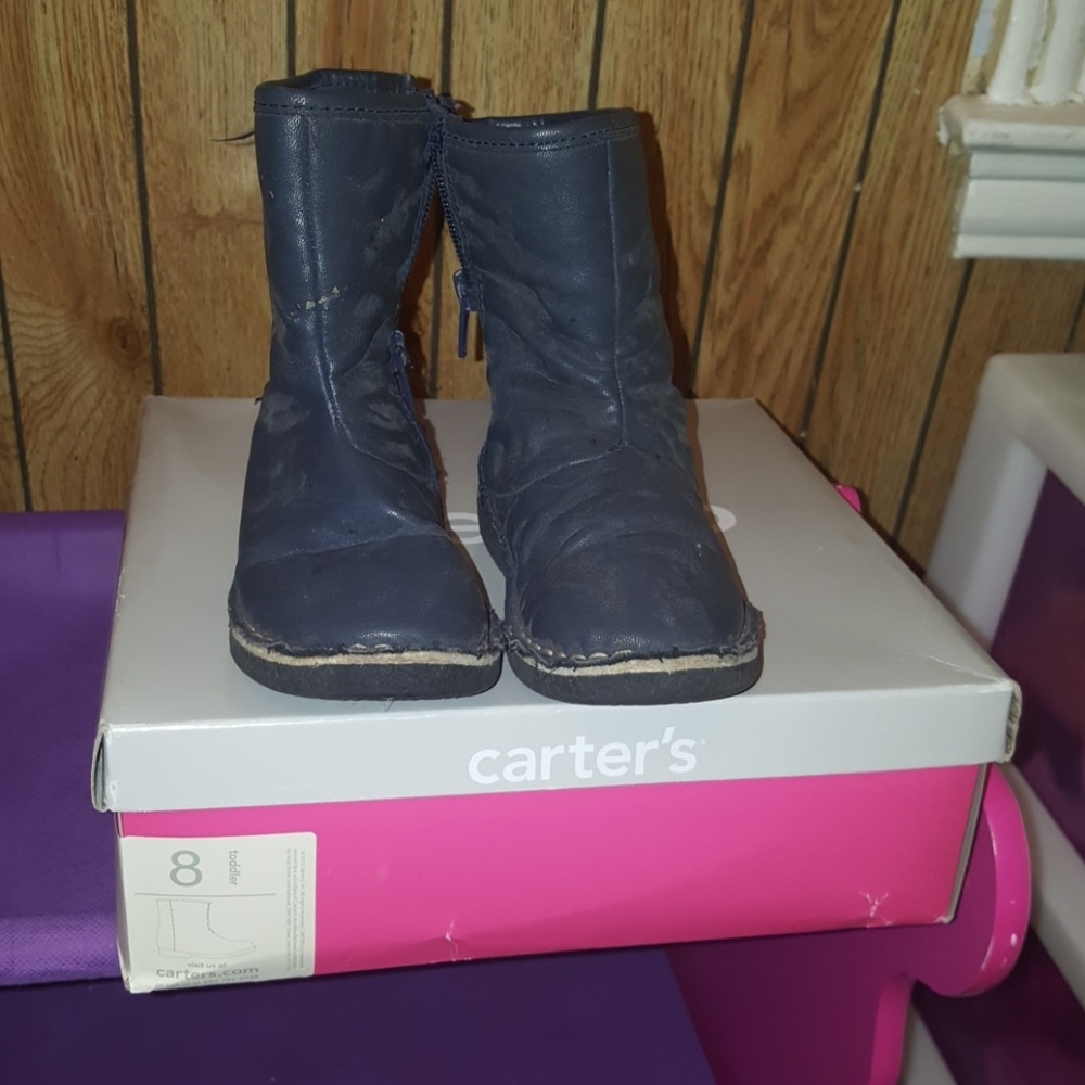 Toddler Girls Faux Leather & Bling Boots