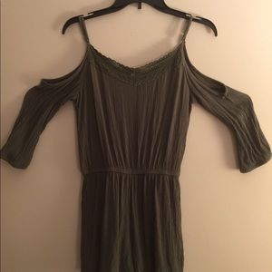 Cold shoulder romper