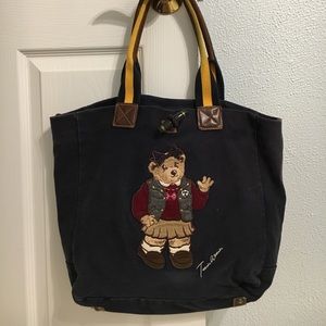 Teenie Weenie preppy bear tote