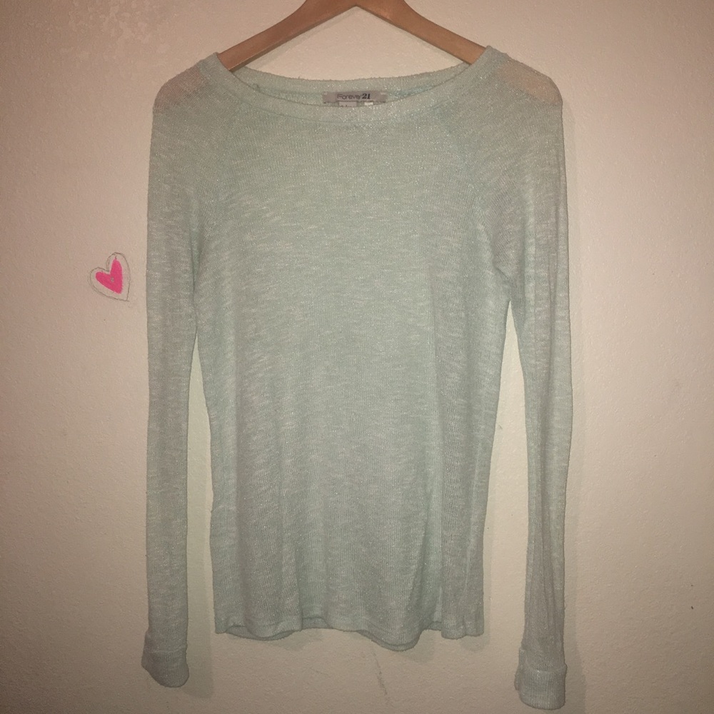 Shimmery Mint Long Sleeve