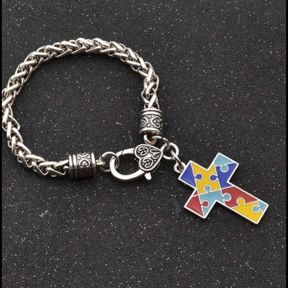 Jewelry - Autism piece bracelet charm pendant New