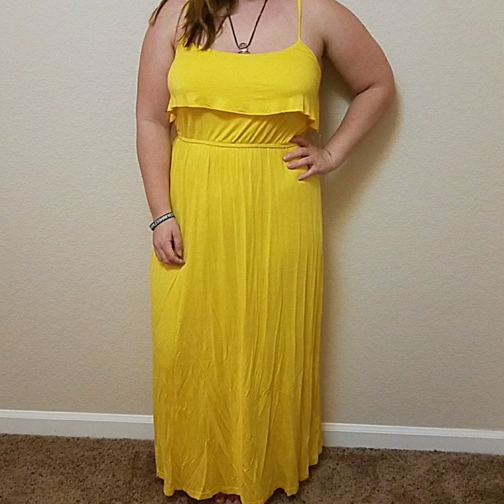 Yellow maxi dress *make offers*