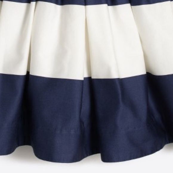 NWT JCrew Wide Stripe Sateen Skirt, Size 4-5 - Picture 6 of 6