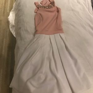 White and Pink Francesca's Dress