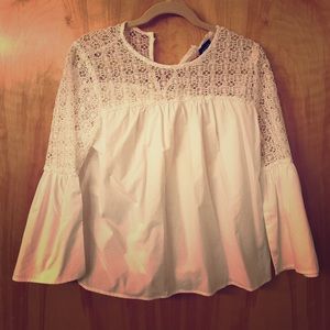 Who What Wear | White Eyelet Top | NWOT