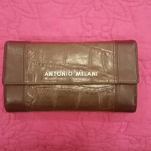 Antonio Melani Croco Split Wallet