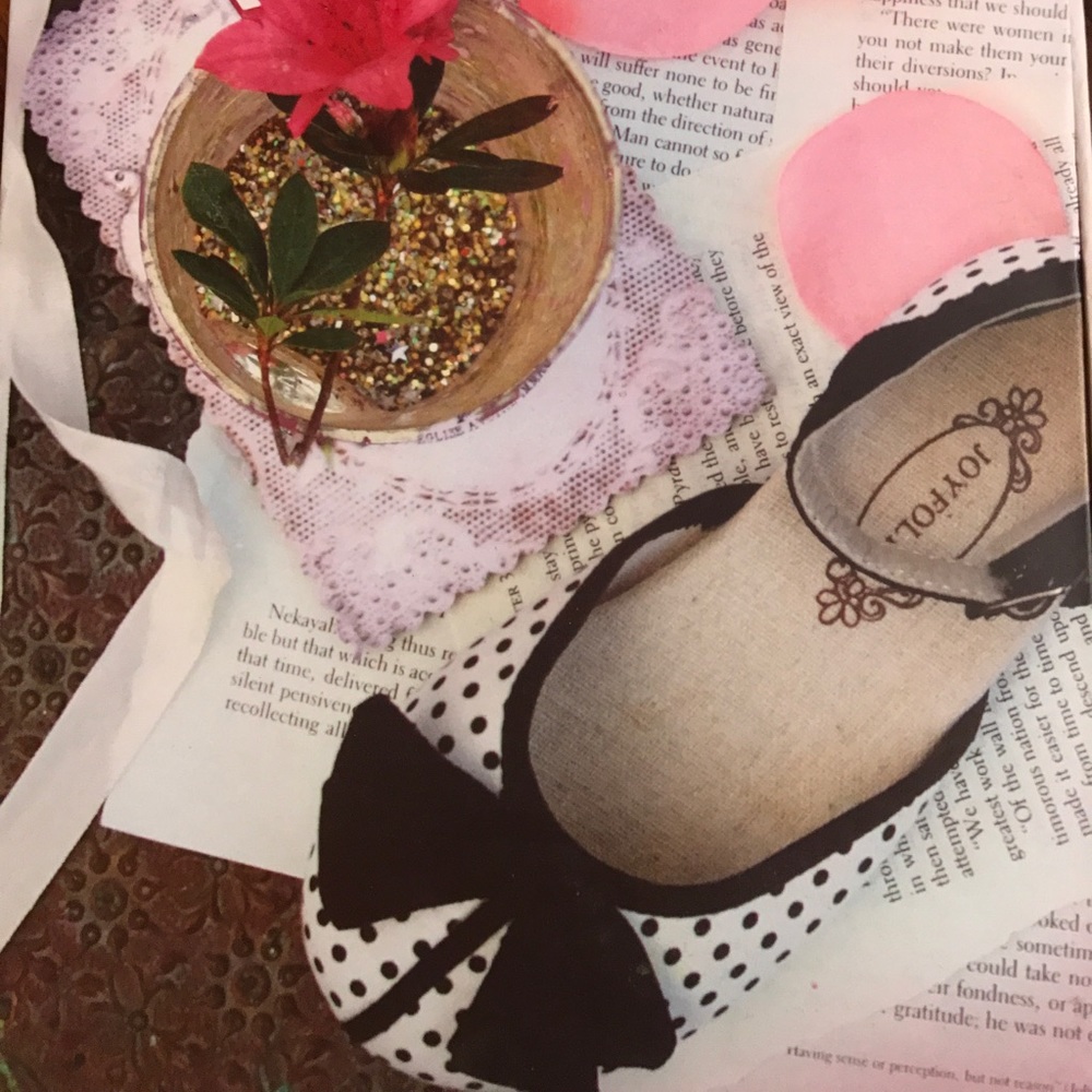 Joyfolie Black & Cream Polka Dot Adele Mary Jane