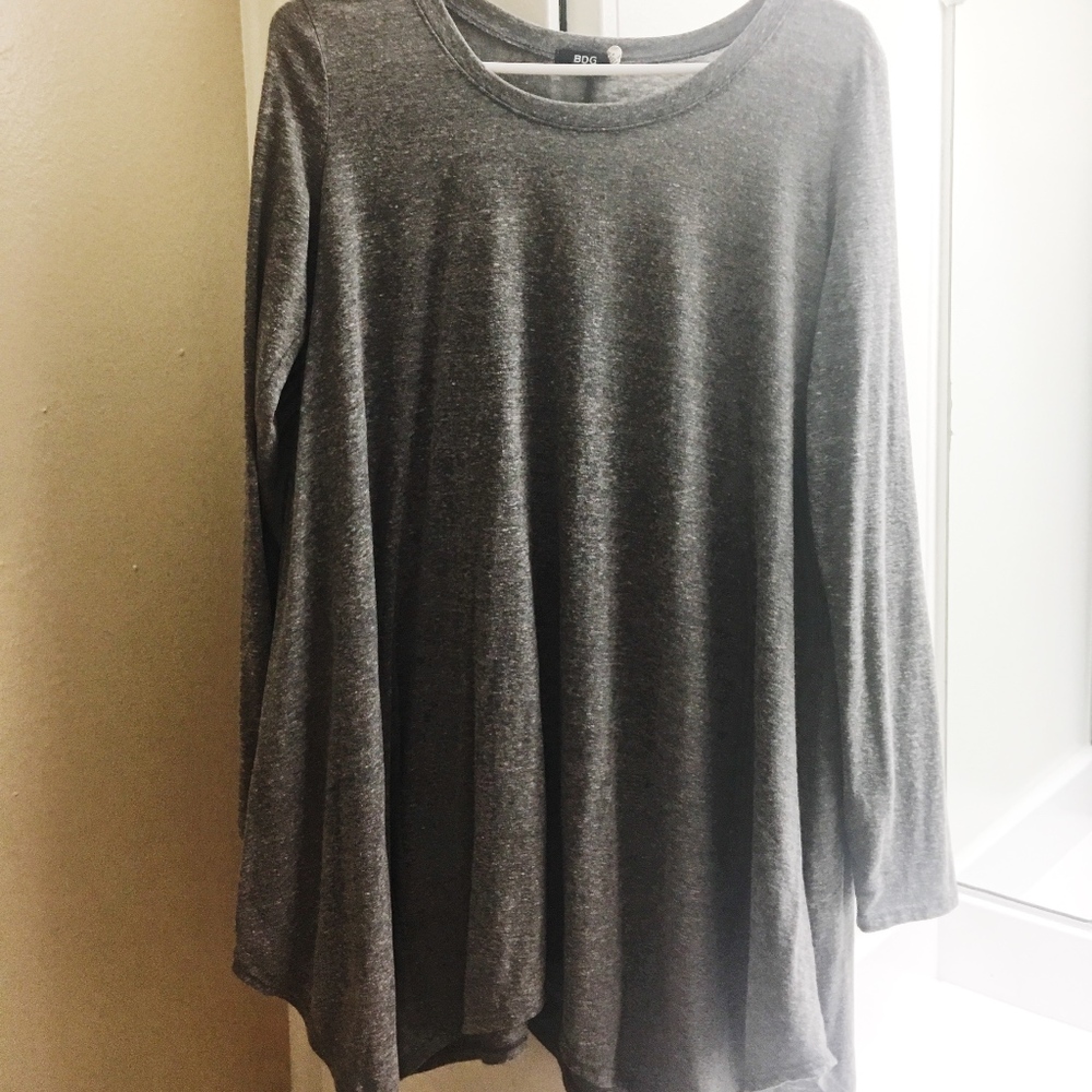 Urban Outfitters Gray Wool Tunic Dress