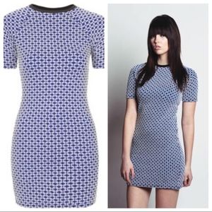 Topshop Geometric Bodycon Dress