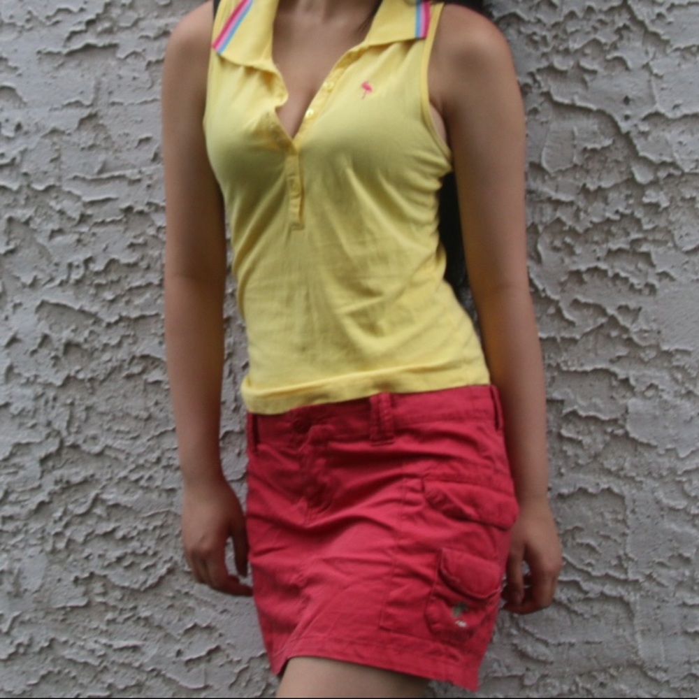 Red Cargo Skirt - Picture 1 of 2