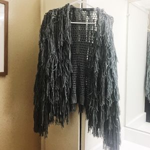 F21 Shag Crotchet Cardigan Never Worn