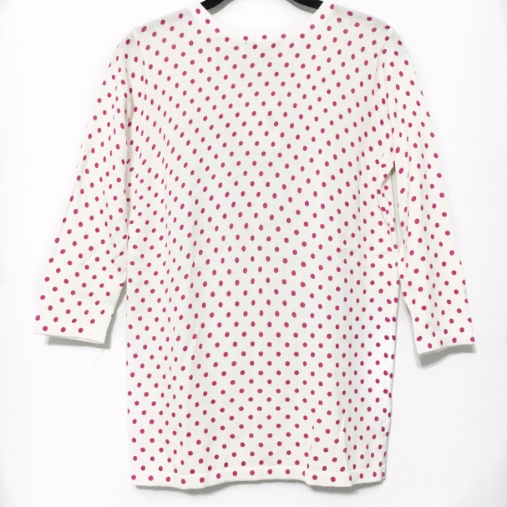 Laura Scott Polka Dot ¾ Sleeve Cardigan Size S - Picture 2 of 3