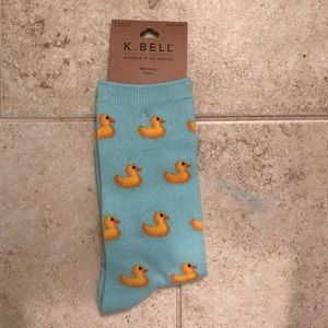 Blue duck socks!