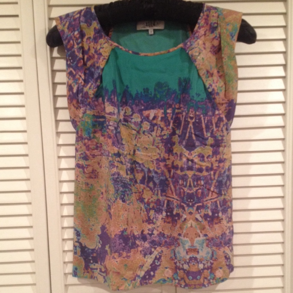 MUST GO! Tibi silk watercolor blouse