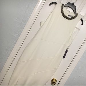 NWT Jennifer Lopez cream dress