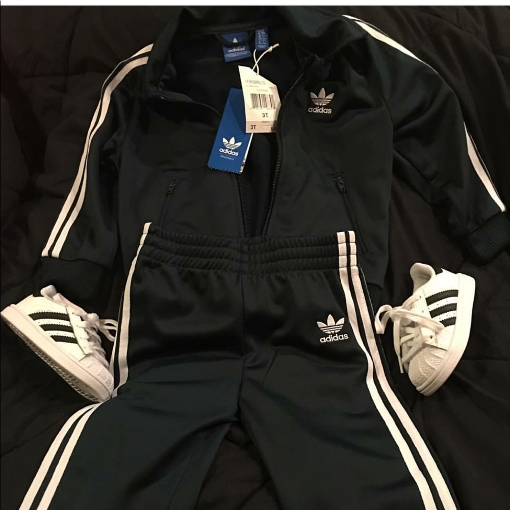 Adidas track suit with shoes (will seperate)