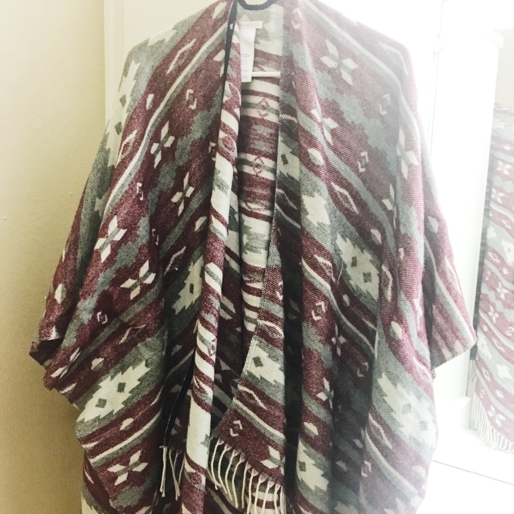 Fringe Blanket Kimono